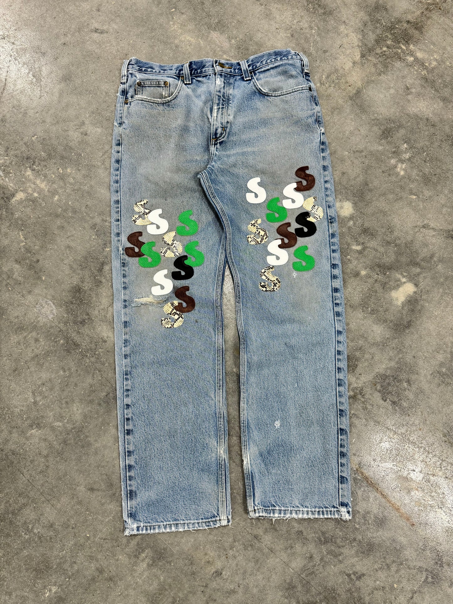 Denim Work Pants (34 Waist)