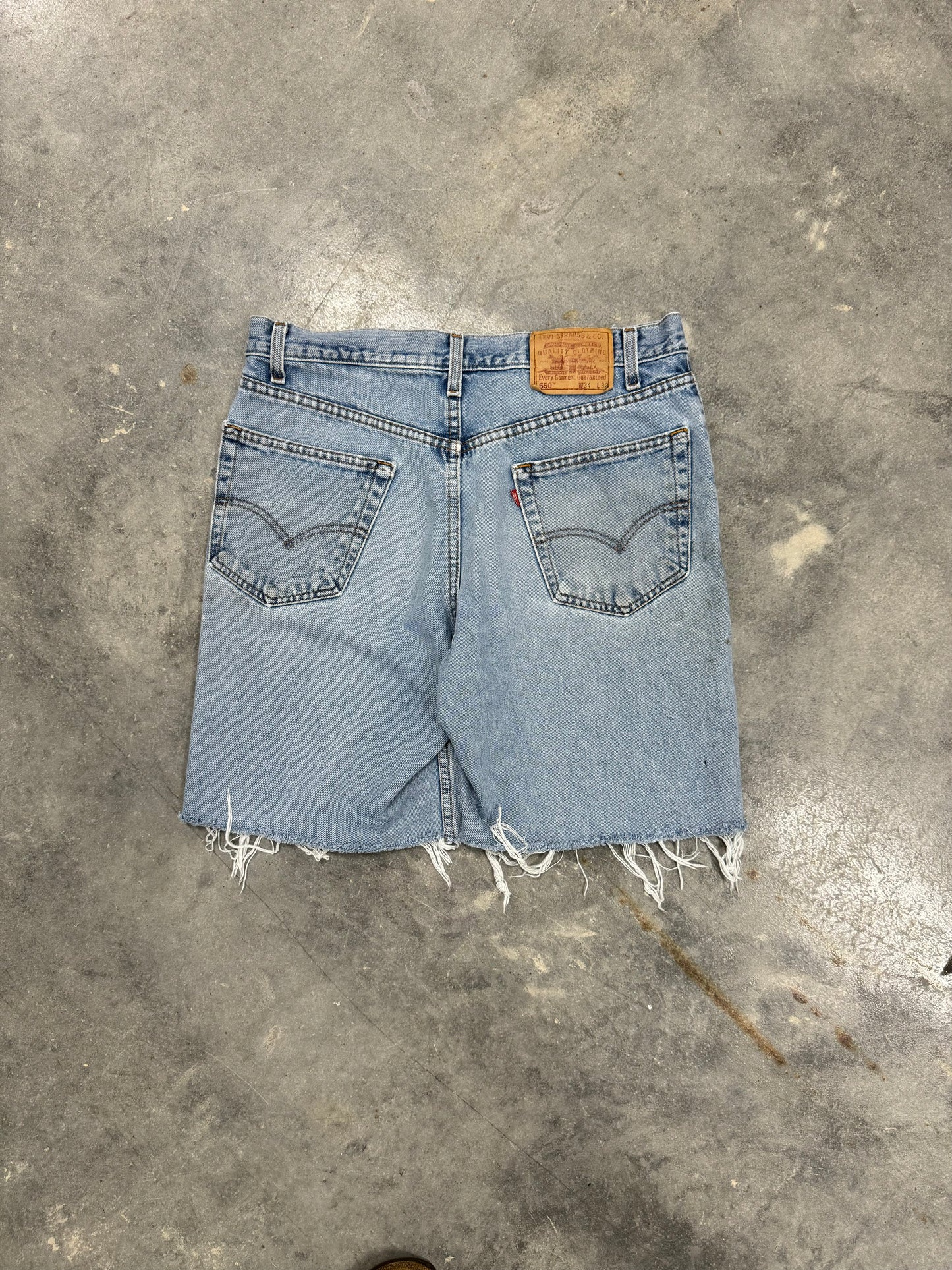 Paint Denim Short (32 Waist)