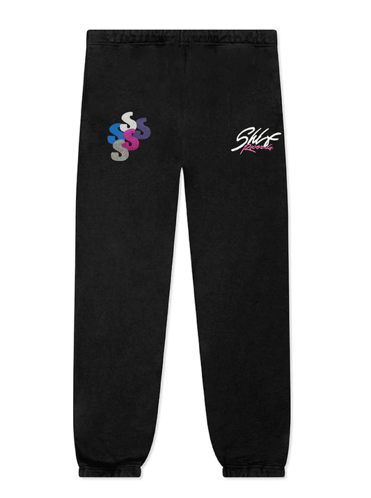 Records Sweatpants Black